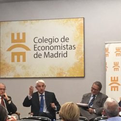 "Defensa: Estado y Sociedad. El caso de España", presentado en el Colegio de Economistas de Madrid.