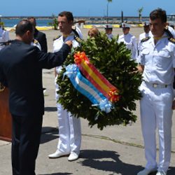 El homenaje de la Armada Española a los caídos del submarino argentino ARA San Juan