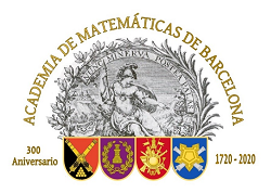 Logotipo conmemorativo del 300 aniversario de la Academia de Matemáticas de Barcelona. Concurso convocado por la Academia de Ingenieros.