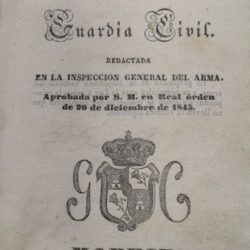 LA “CARTILLA DEL GUARDIA CIVIL”: CLXXV ANIVERSARIO (1845-2020).