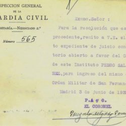 LA GUARDIA CIVIL EN SAN ROQUE (LVII).  ANULACIÓN DEL EXPEDIENTE DE LA LAUREADA.