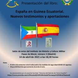 10 de junio. ACAMI/IHCM. Presentación del libro: “España en Guinea Ecuatorial. Nuevos testimonios y aportaciones”.