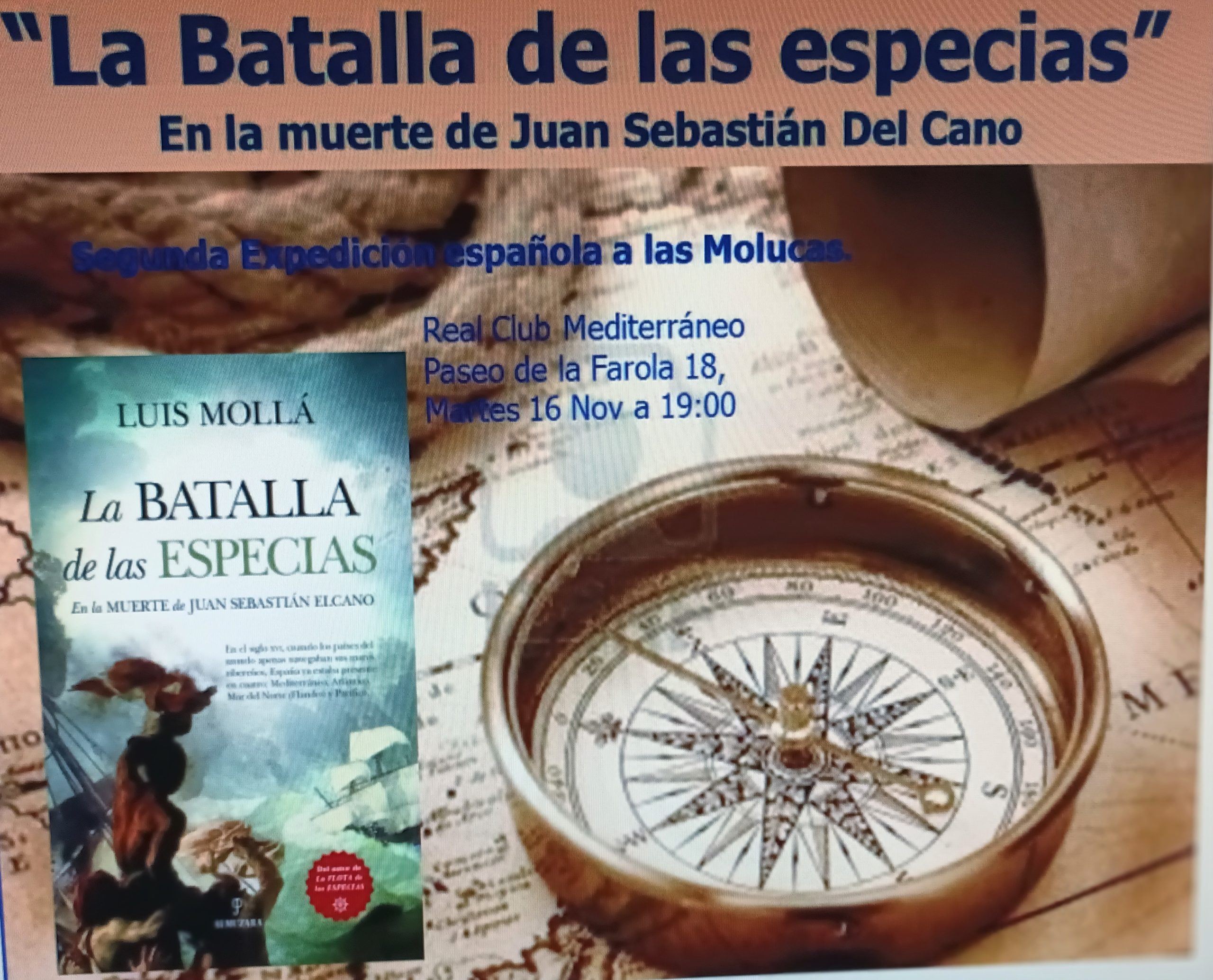 16 de noviembre. Malaga. Presentación libro: "La Batalla de las Especias"
