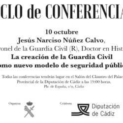 10 de octubre. Diputación de Cádiz. Ciclo conferencias