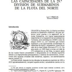 «OPERACIONES SUBMARINAS RUSAS ENCUBIERTAS: LAS CAPACIDADES DE LA 29ª DIVISIÓN DE SUBMARINOS DE LA FLOTA DEL NORTE»