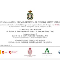 7 de mayo-Museo de las Cortes-Cadiz. Presentacion libro:"El Ducado de Ahumada.Una familia al servicio de España (1700-1840)