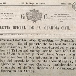 Distinguidos en la Guerra de África y Puesto de Algeciras.                                            Coronel GC Núñez Calvo